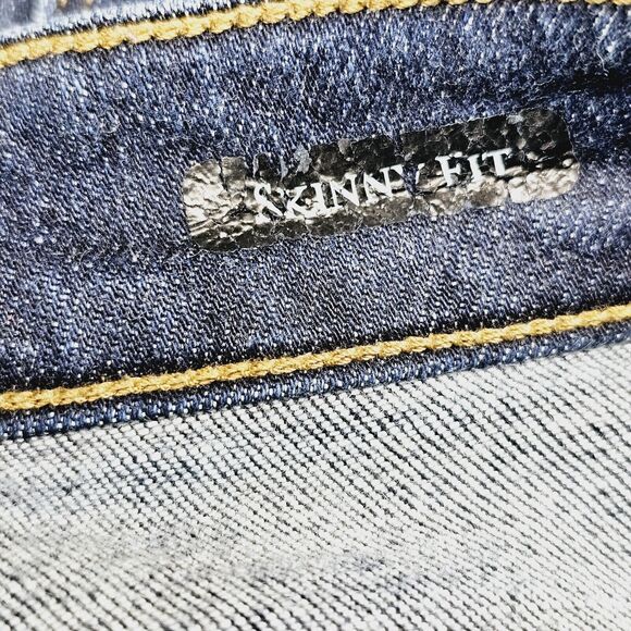 Judy Blue Jeans Women's 7/28 Blue Skinny Fit High Rise Stretchy Medium‎ Wash Zip - Picture 5 of 11